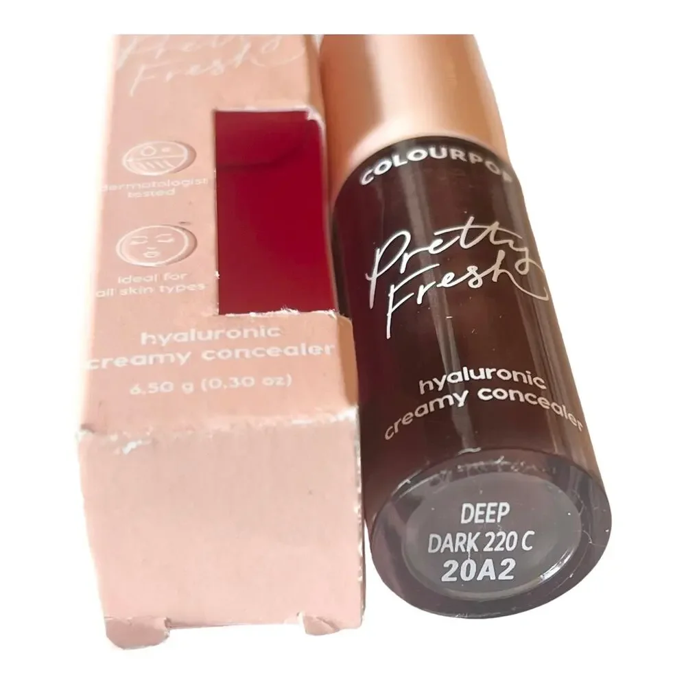 NEW ColourPop Pretty Fresh CONCEALER 220C Deep Dark 0.30 oz Applicator Wand Box